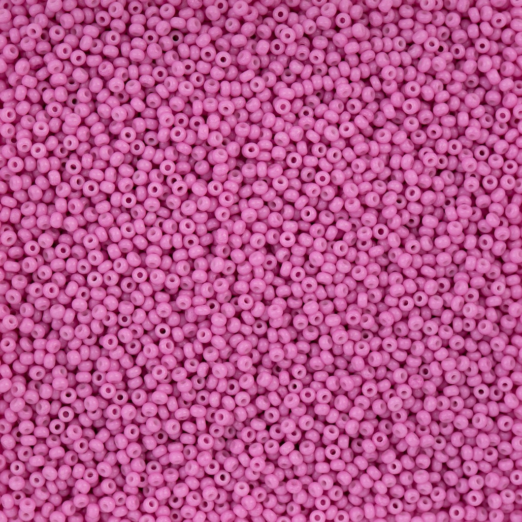 11/0 Seedbead Chalk Dyed Solgel Bubble Gum Pink