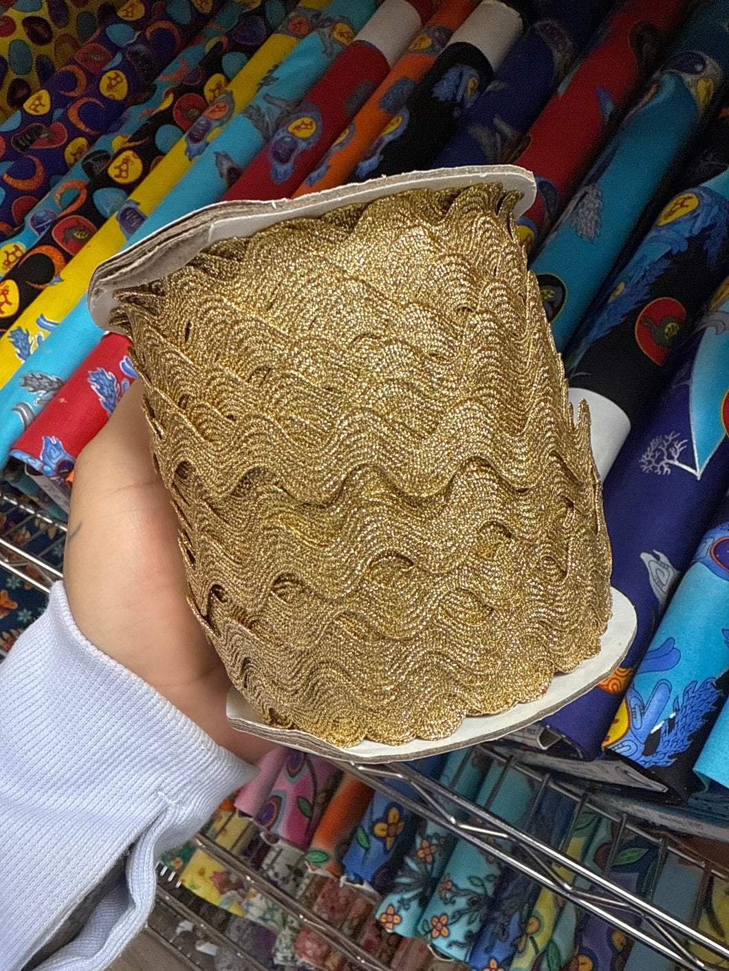 (Per/Meter) 15mm Gold Ric Rac