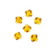 Load image into Gallery viewer, Bicone 2 Strand 7"- 4mm Transparent Amber
