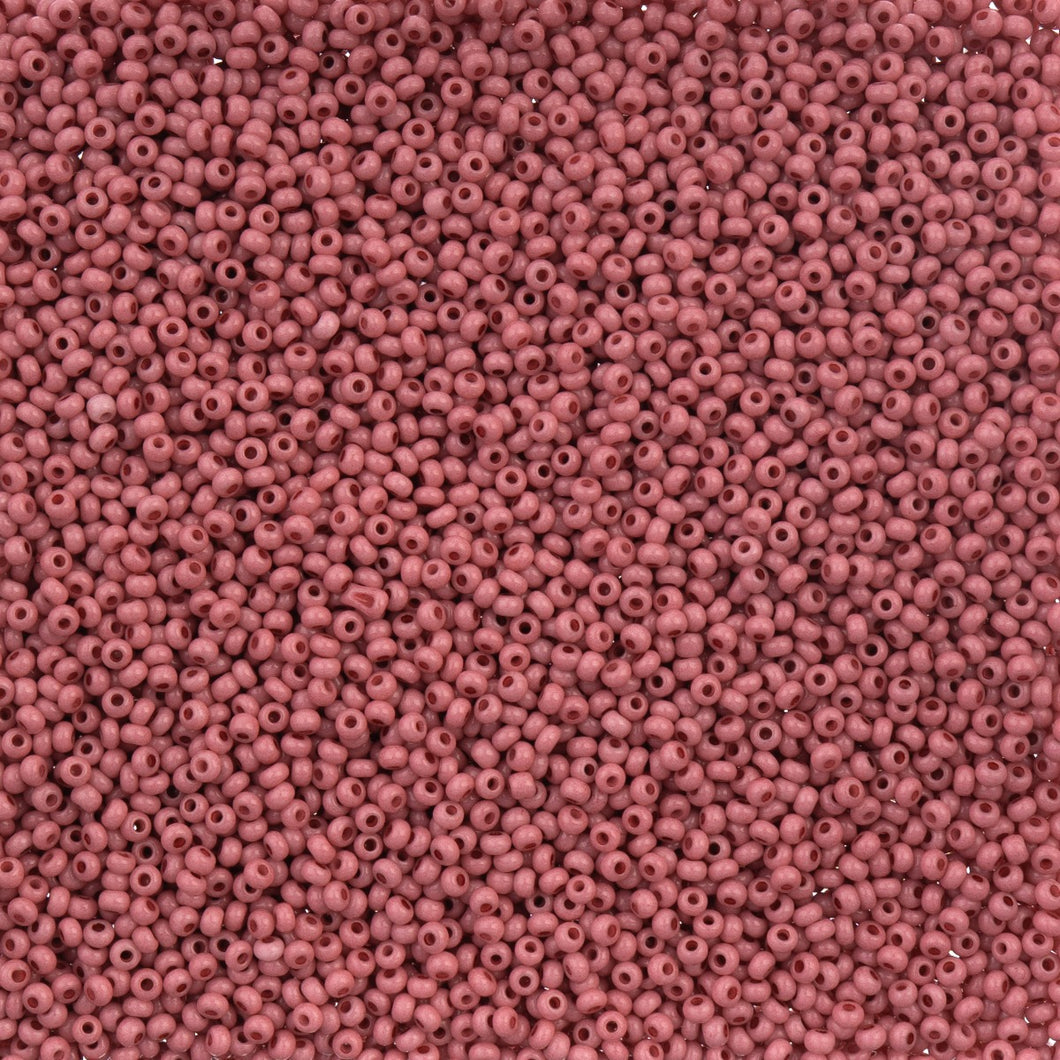 11/0 Seedbead Chalk Dyed Solgel Dark Pink
