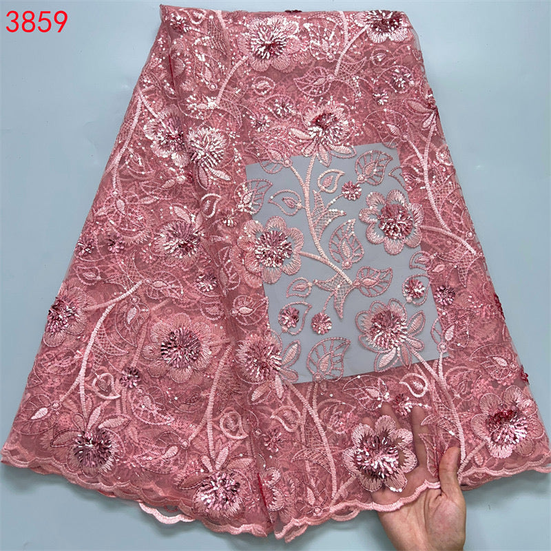 Lace - 3859 - Pink (PER/YARD)