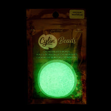 Load image into Gallery viewer, 11/0 Cylin Bead Glow in Dark AB - Turquoise
