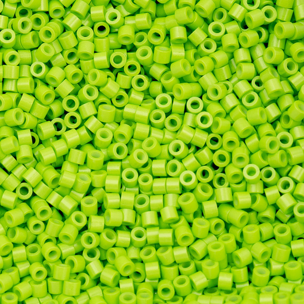 11/0 Cylin Bead Opaque Neon Green