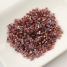 Load image into Gallery viewer, 11/0 Cylin Bead- Red Gold Luster
