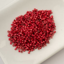 Load image into Gallery viewer, 11/0 Cylin Bead Opaque Red Matte
