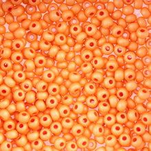 Load image into Gallery viewer, (Vial Czech Size 6/0) Orange Terra Dyed Chalk Matt Luster
