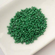 Load image into Gallery viewer, 11/0 Cylin Bead Opaque Emerald Green
