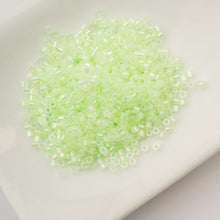 Load image into Gallery viewer, 11/0 Cylin Bead Glow in Dark AB - Light Green
