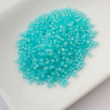 Load image into Gallery viewer, 11/0 Cylin Bead Matte Macaron AB - Blue Turquoise

