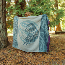 Load image into Gallery viewer, Woven Blanket - Raven Moon by Allan Weir
