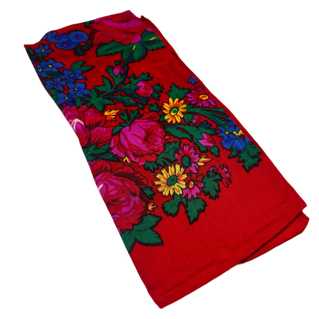 (60x60) Red Kokum Scarf