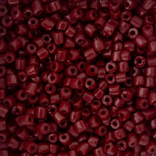 Load image into Gallery viewer, (Czech Seed Bead 9/0 3Cut Vial) Opaque Dark Red Wine
