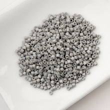 Load image into Gallery viewer, 11/0 Cylin Bead Opaque Dove Grey
