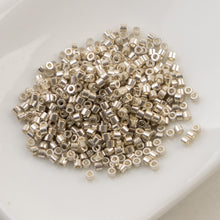 Load image into Gallery viewer, 11/0 Cylin Bead Metaluxe Silver
