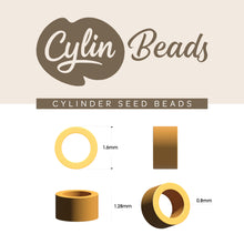 Load image into Gallery viewer, 11/0 Cylin Bead Matte Macaron AB - Pale Lavender

