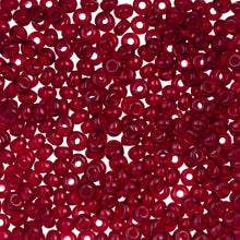 Load image into Gallery viewer, (Vial Czech Size 6/0) Transparent Dark Red
