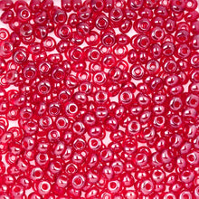 Load image into Gallery viewer, (Vial Czech Size 6/0) Transparent Red Sfinx

