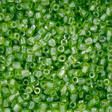Load image into Gallery viewer, (Czech Seed Bead 9/0 3Cut Vial) Transparent Light Green Luster
