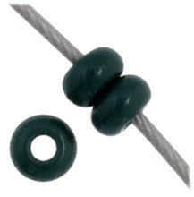 Load image into Gallery viewer, 11/0 Seedbead Opaque Dark Green
