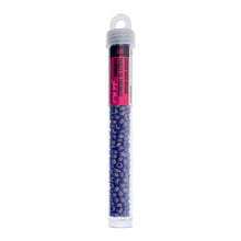 Load image into Gallery viewer, (Vial Czech Size 6/0) Transparent Navy Blue AB Matt
