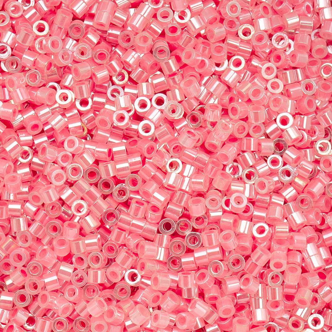 11/0 Cylin Bead Crystal Rose Lined