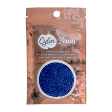 Load image into Gallery viewer, 11/0 Cylin Bead Transparent Cobalt Blue

