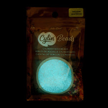 Load image into Gallery viewer, 11/0 Cylin Bead Glow in Dark AB - White to Turquoise
