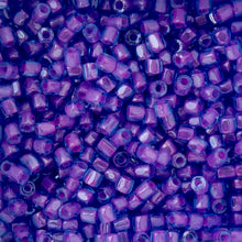 Load image into Gallery viewer, (Czech Seed Bead 9/0 3Cut Vial) Transparent C/L Fuchsia
