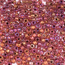 Load image into Gallery viewer, (Vial Czech Size 6/0) Pink AB Solgel Dyed
