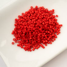 Load image into Gallery viewer, 11/0 Cylin Bead Red Vermillion Matte
