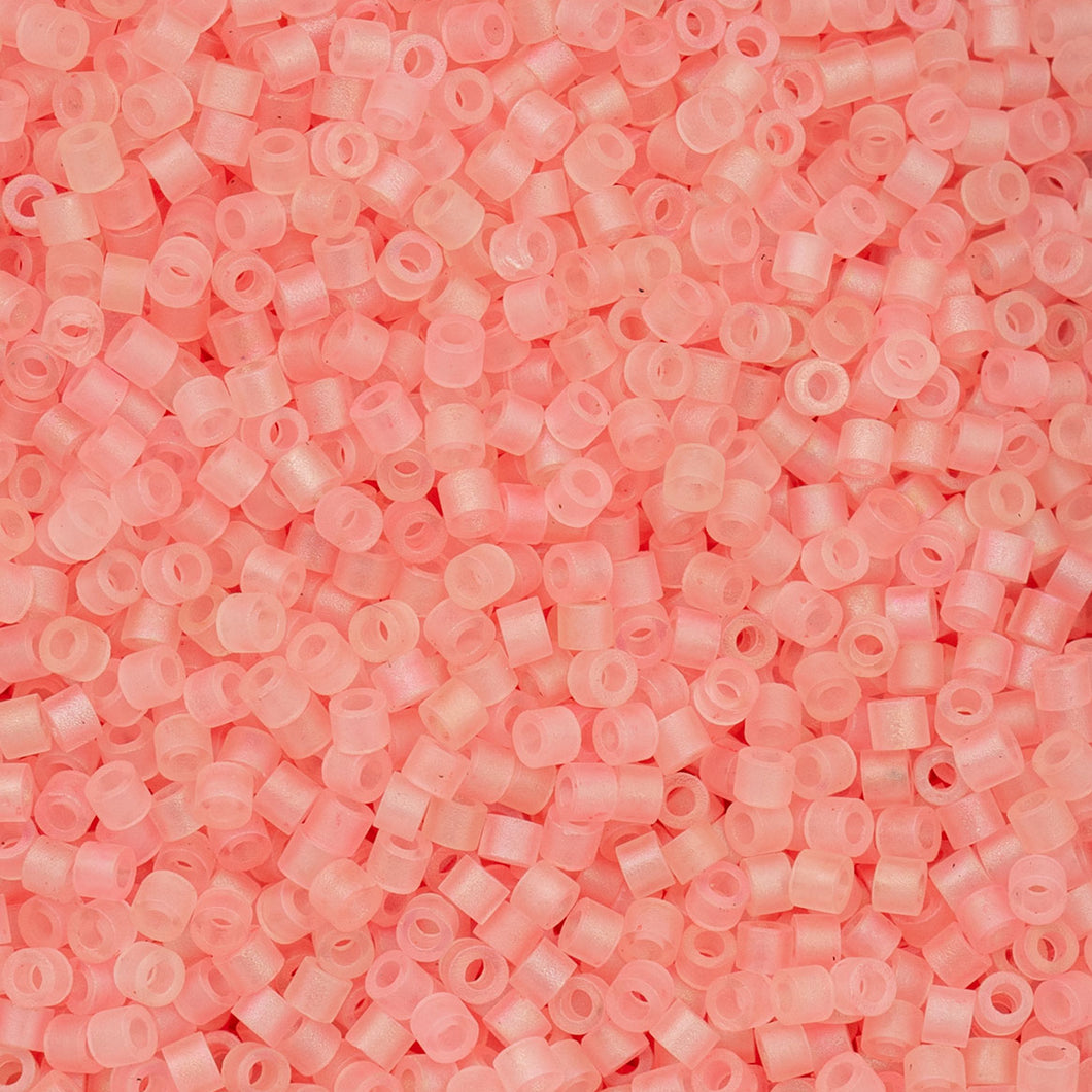 11/0 Cylin Bead Matte Macaron AB - Light Coral