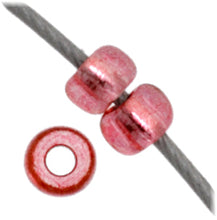 Load image into Gallery viewer, 11/0 Seedbead S/L Pink Dyed Sq Hole
