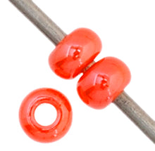 Load image into Gallery viewer, 11/0 Seedbead Opaque Dark Orange Luster
