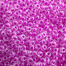 Load image into Gallery viewer, (Vial Miyuki Seed Bead 11/0) Purple Luminous Neon C/L
