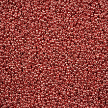Load image into Gallery viewer, 11/0 Seedbead Metallic Red Dyed Crystal
