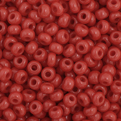 11/0 Seedbead Opaque Dark Red
