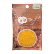 Load image into Gallery viewer, 11/0 Cylin Bead Glow in Dark - Gold Yellow
