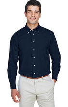 Load image into Gallery viewer, Solid Broadcloth - Navy Dress Shirt
