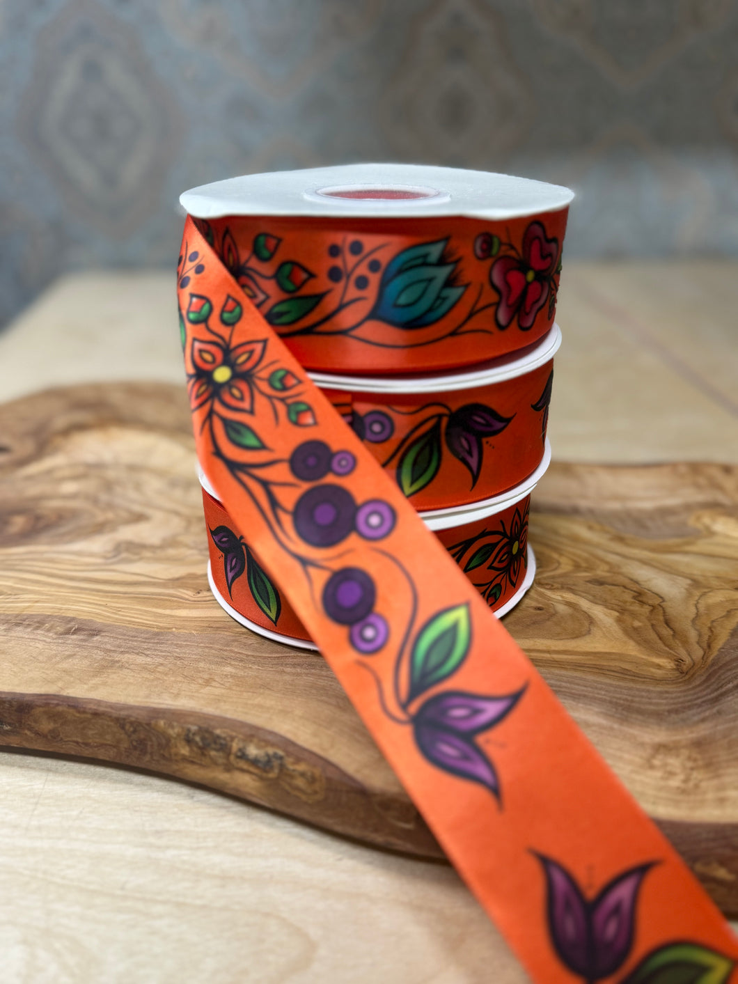 Renata Meconse Summer Ribbon Collection - Floral Orange