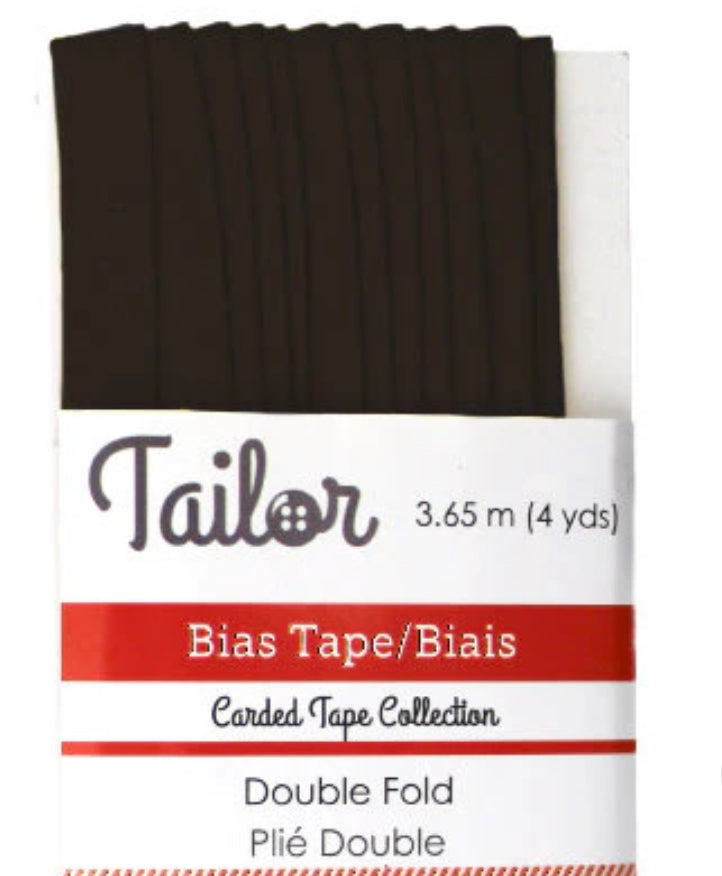1/4” BIAS TAPE DOUBLE FOLD - Brown