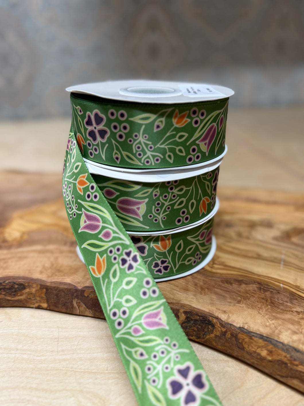 Renata Meconse Fall Ribbon - Floral Green