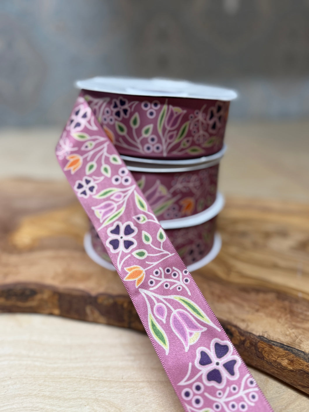 Renata Meconse Fall Ribbon - Floral Pink