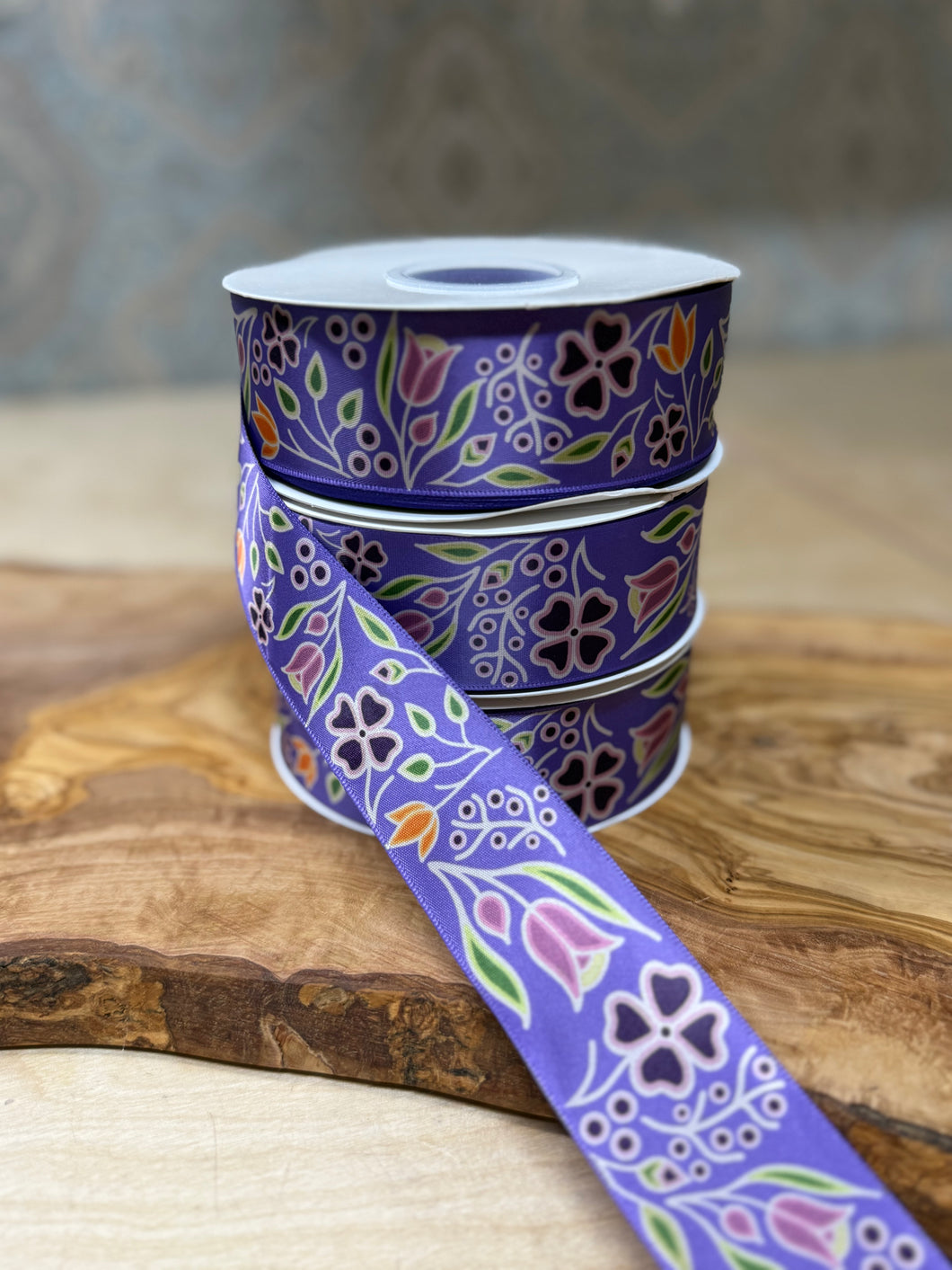 Renata Meconse Fall Ribbon - Floral Purple