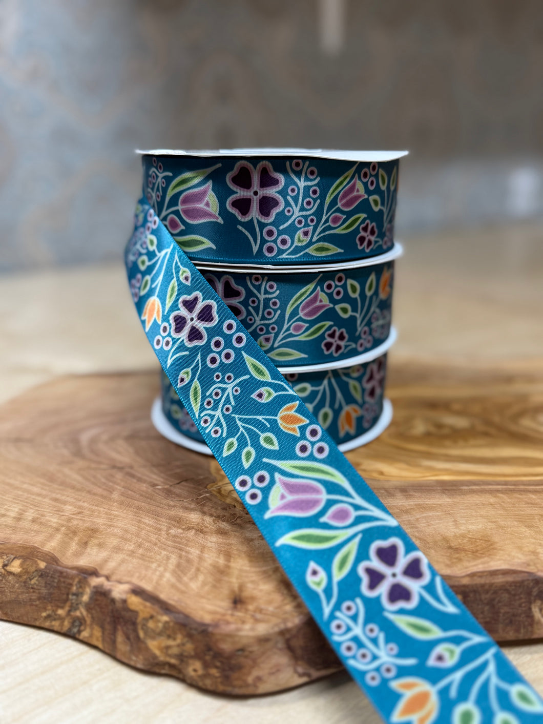 Renata Meconse Fall Ribbon - Floral Emerald