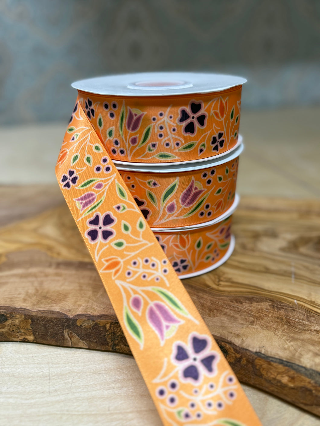 Renata Meconse Fall Ribbon - Floral Orange