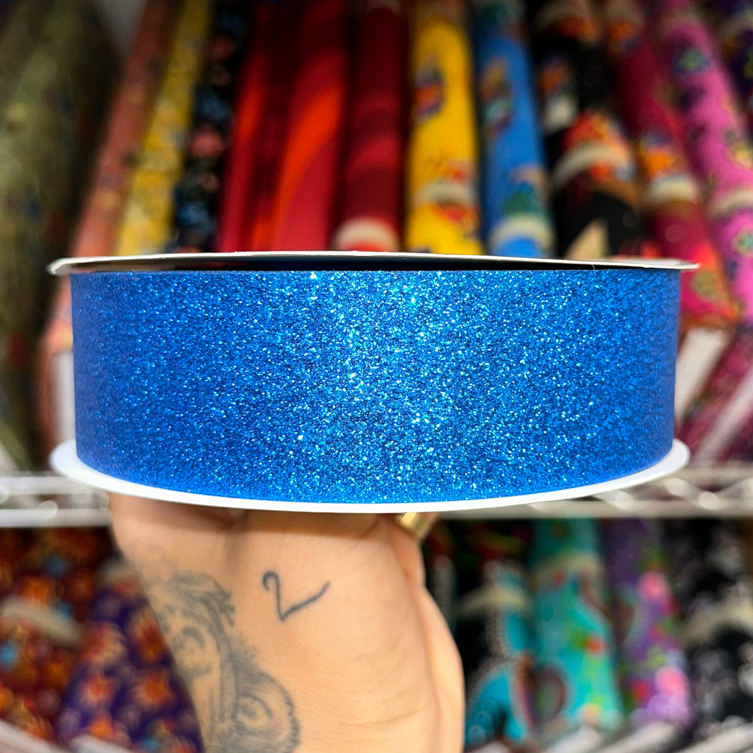 Sparkle Ribbon 50 yard Spool: Royal Blue