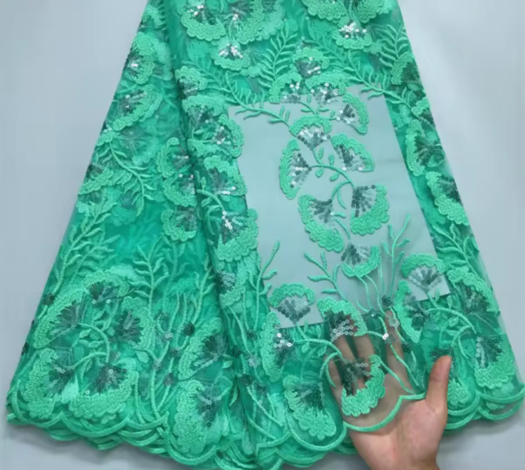 Lace - 3724 - Mint (PER/YARD)