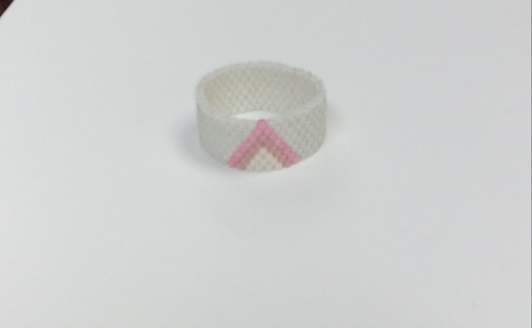 Consignment - Brie Beads - Ring Light Pink Tipi (Size 10)