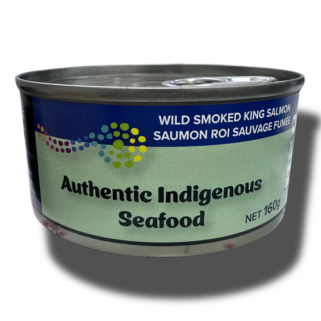 Wild Smoked King Salmon Can