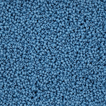 Load image into Gallery viewer, 11/0 Seedbead Chalk Dyed Solgel Blue
